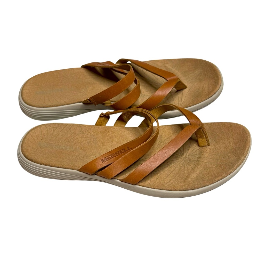 Merrell Women’s Duskair Seaway Post straps Sandal‎ in Natural Tan size 8 - Picture 12 of 12
